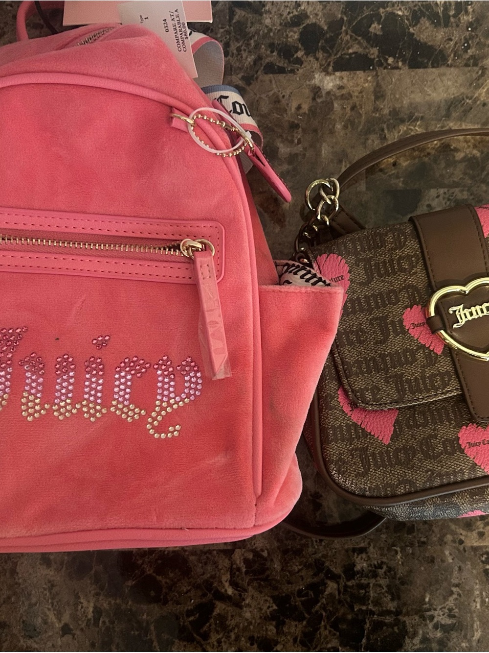 Juicy Couture Backpack and Small bag Bundle